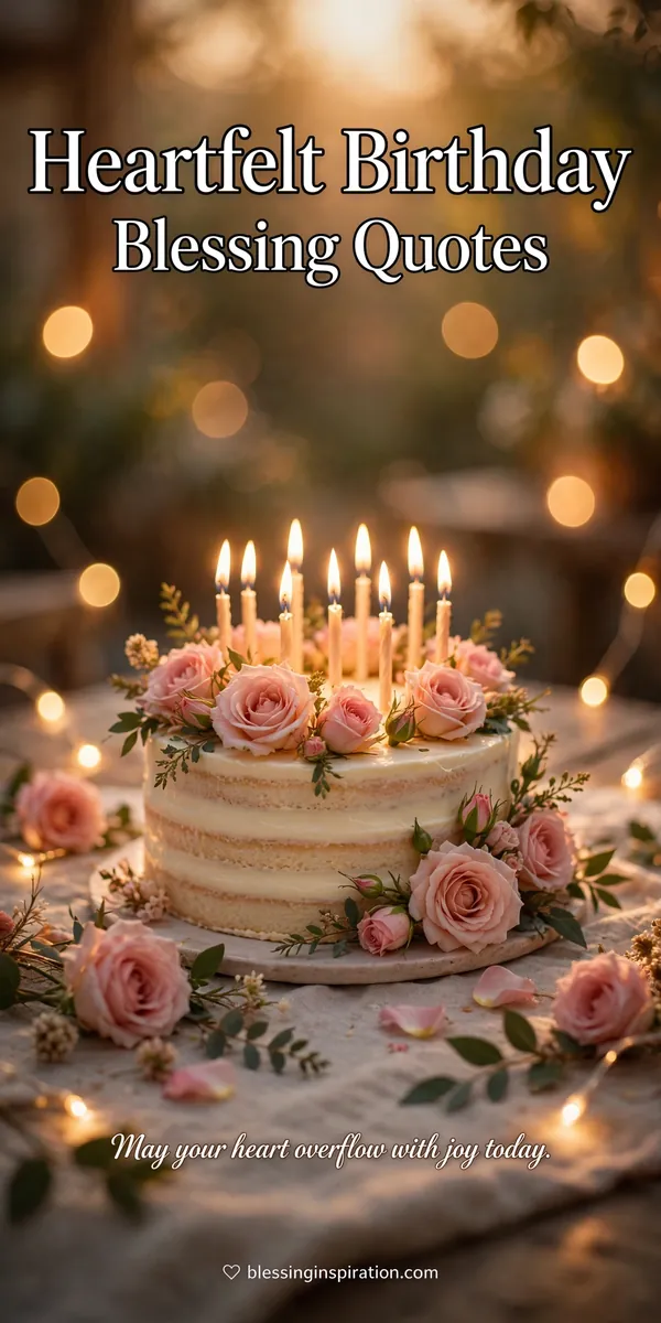 Heartfelt Birthday Blessing Quotes