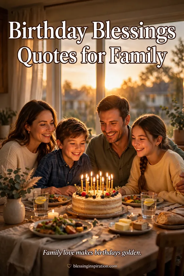 Birthday Blessings Quotes for Family