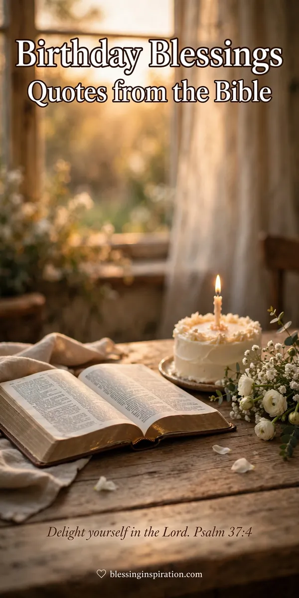 Birthday Blessings Quotes from the Bible