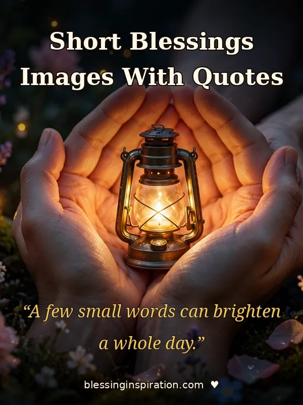 Short Blessings Images With Quotes