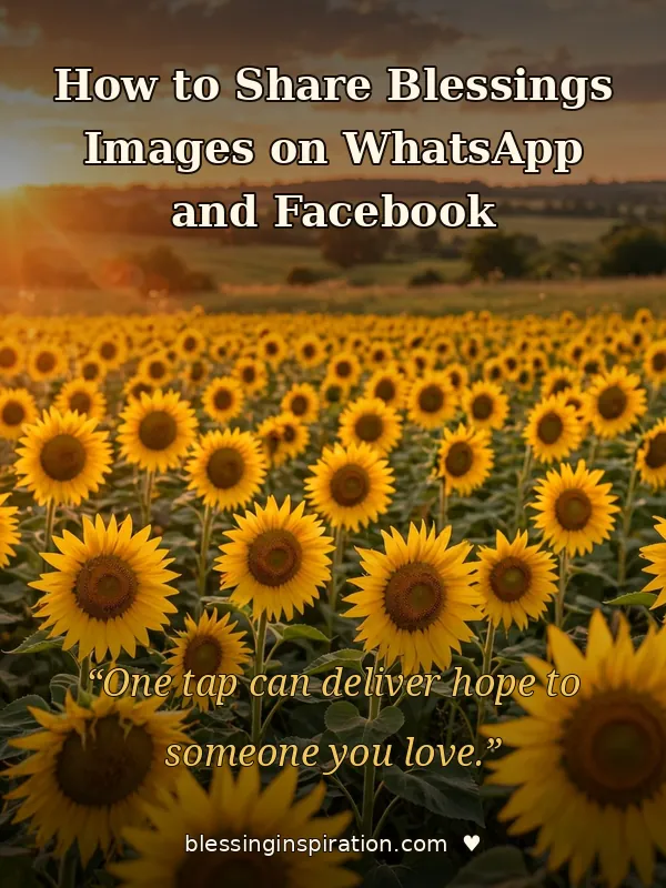 How to Share Blessings Images on WhatsApp and Facebook