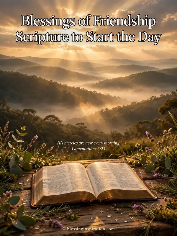 Blessings of Friendship Scripture to Start the Day
