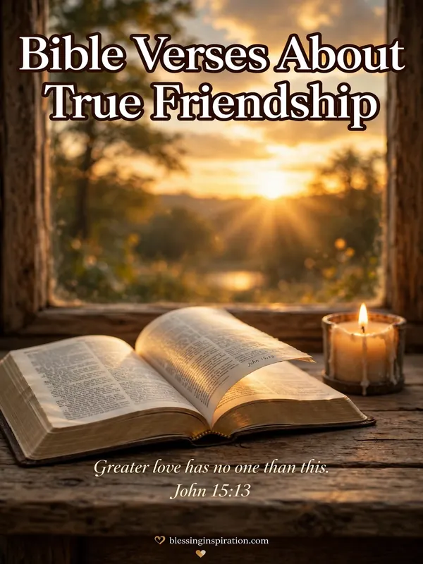 Bible Verses About True Friendship
