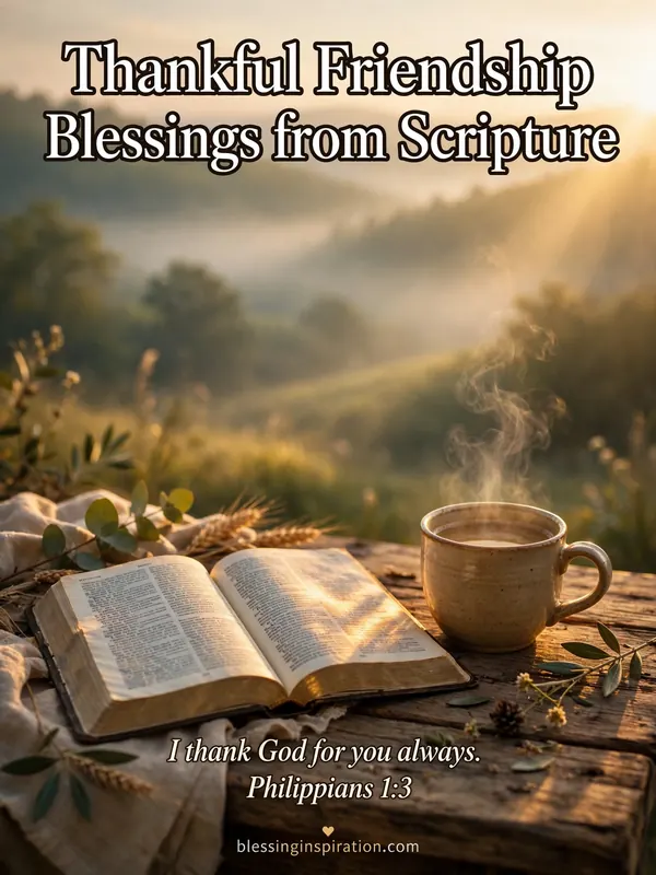 Thankful Friendship Blessings from Scripture