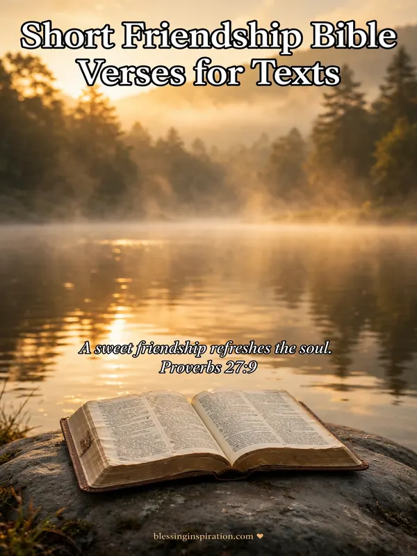 Short Friendship Bible Verses for Texts