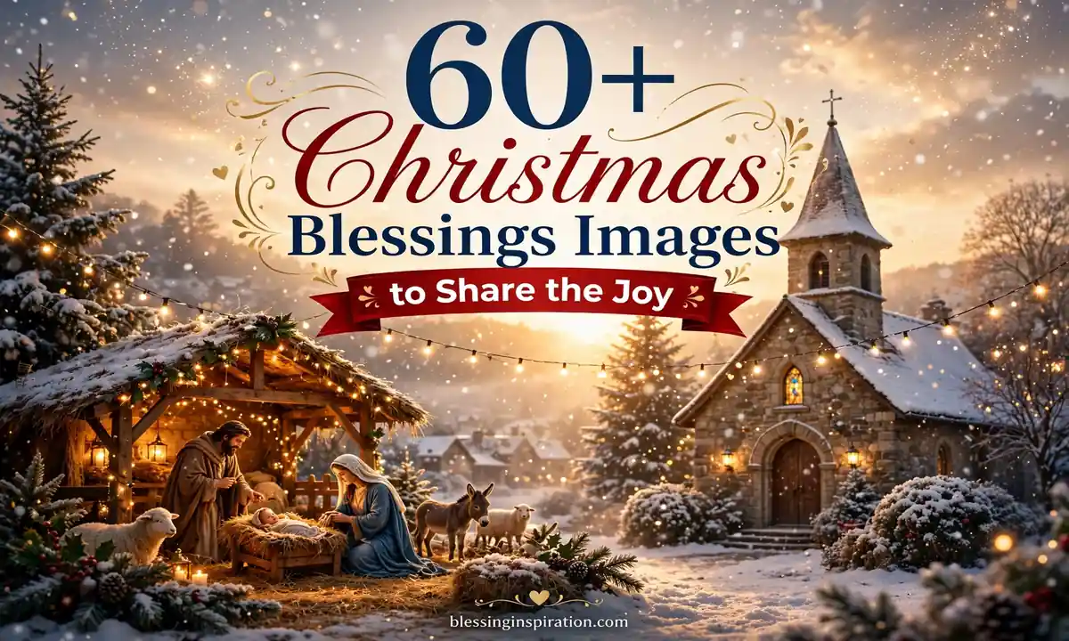 60+ Christmas Blessings Images to Share the Joy