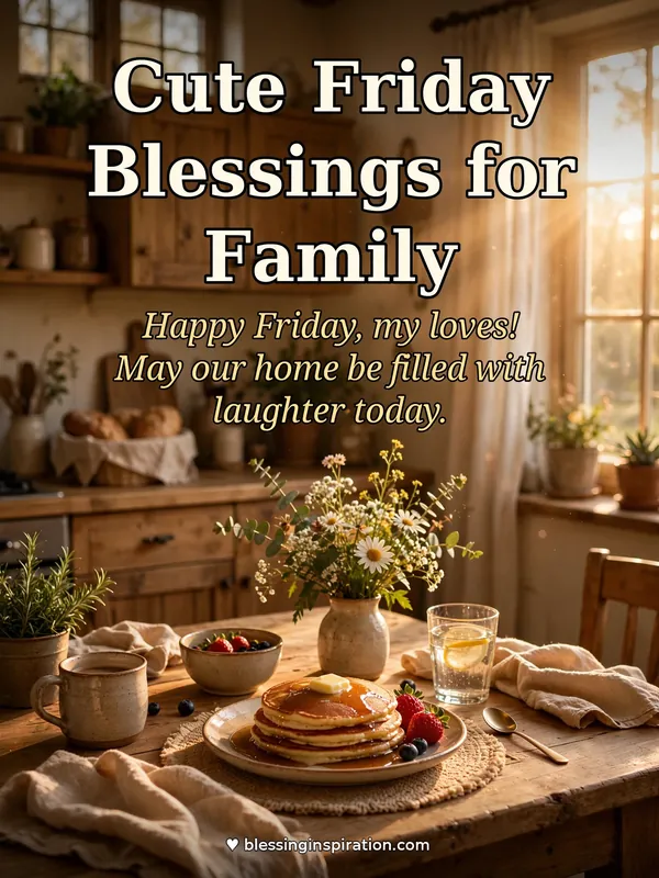 Cute Friday Blessings for Family