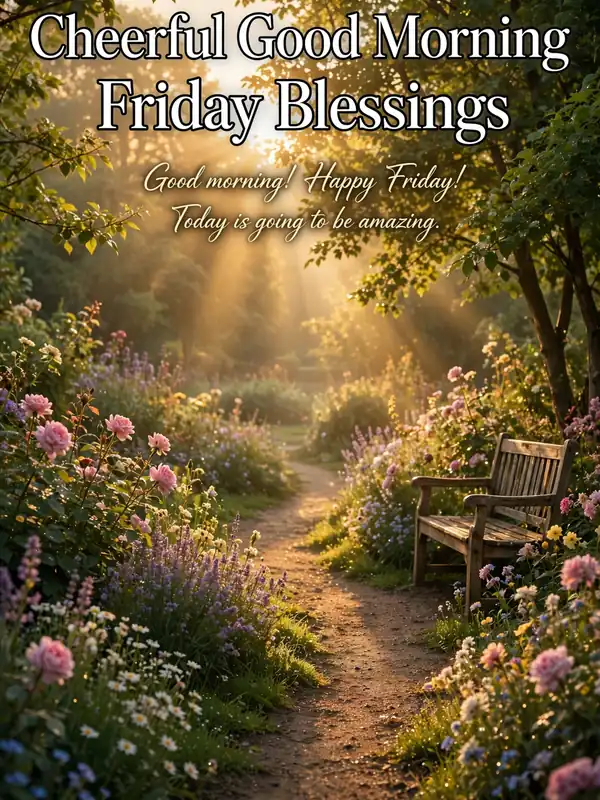 Cheerful Good Morning Friday Blessings