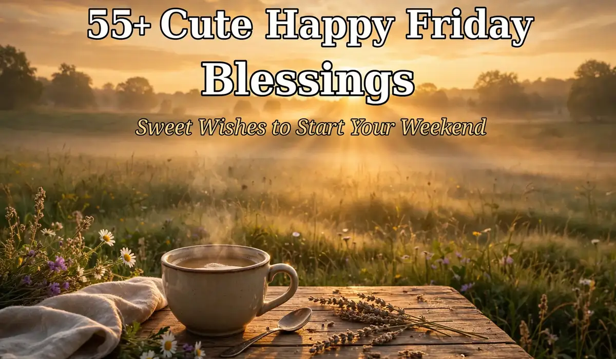 55+ Cute Happy Friday Blessings: Sweet Wishes to Start Your Weekend