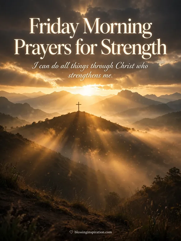 Friday Morning Prayers for Strength