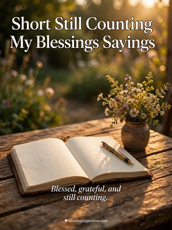 Short Still Counting My Blessings Sayings