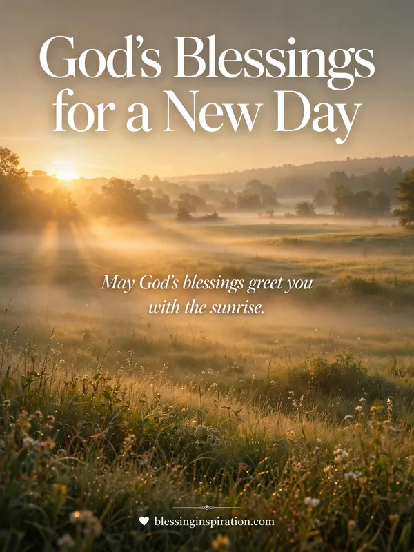 God's Blessings for a New Day