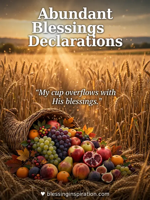 Abundant Blessings Declarations