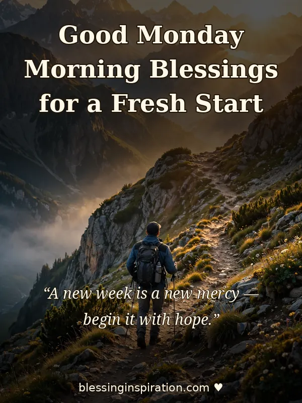 Good Monday Morning Blessings for a Fresh Start