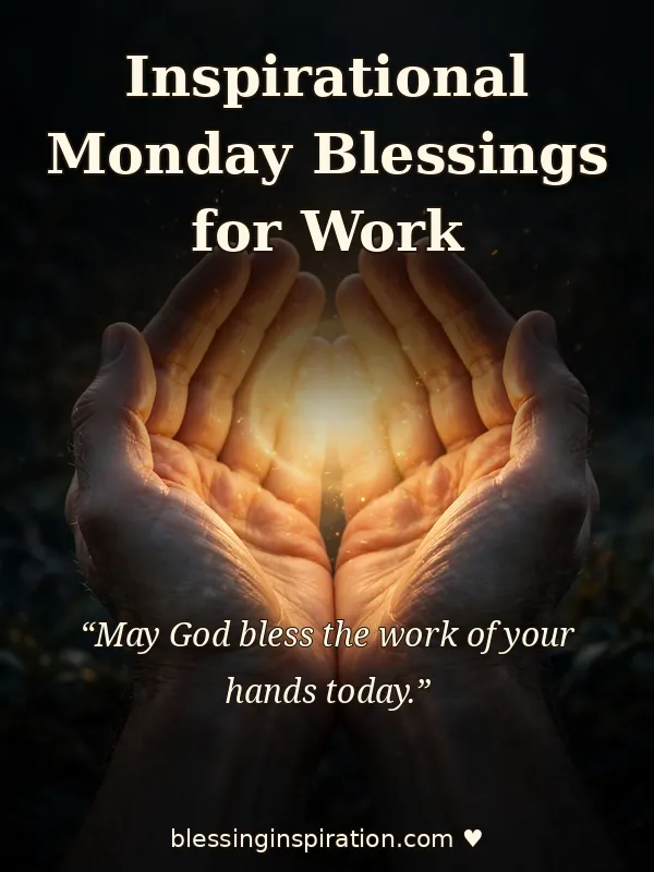 Inspirational Monday Blessings for Work
