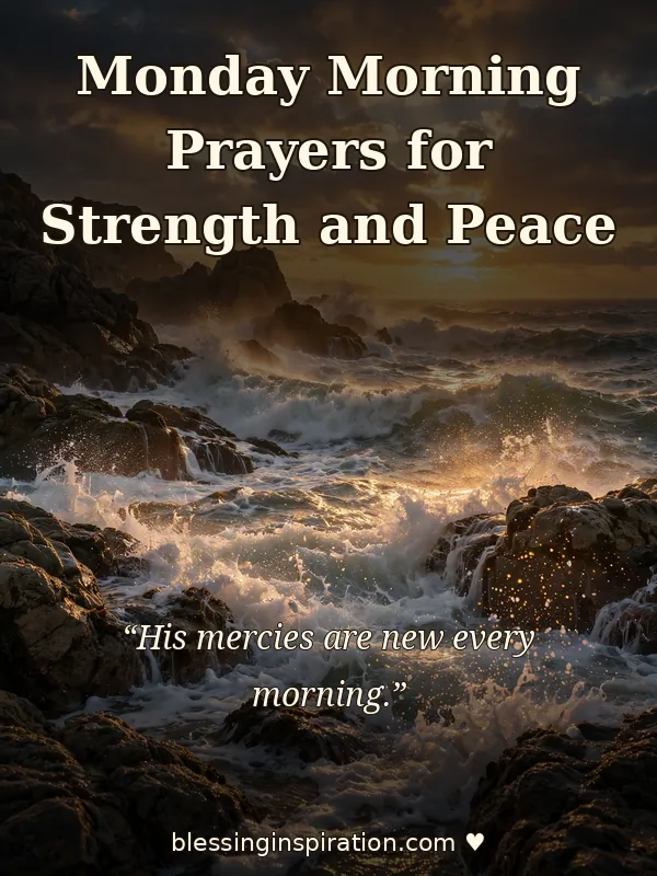 Monday Morning Prayers for Strength and Peace