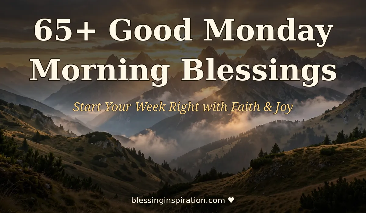 65+ Good Monday Morning Blessings to Start Your Week Right