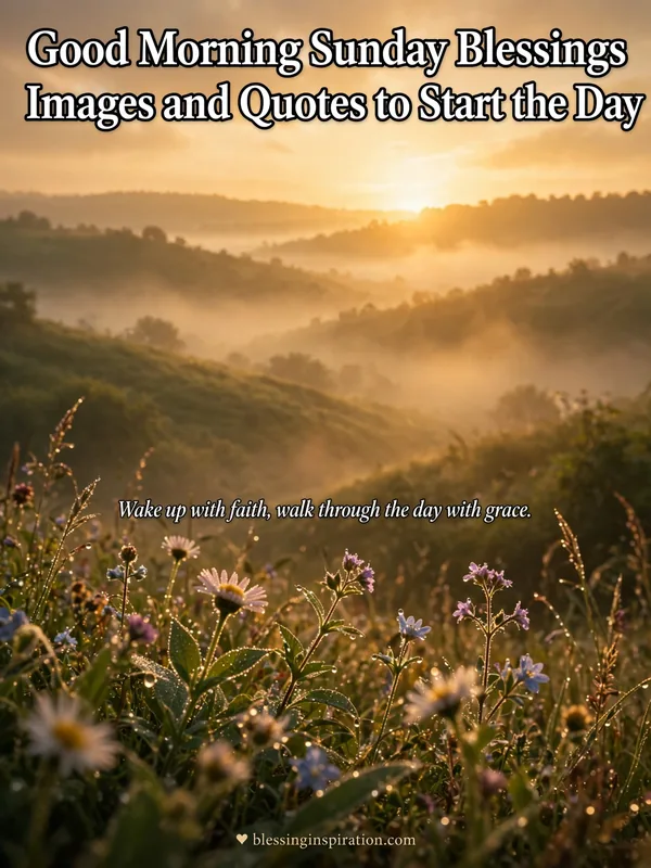 Good Morning Sunday Blessings Images and Quotes to Start the Day