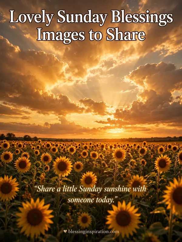 Lovely Sunday Blessings Images to Share