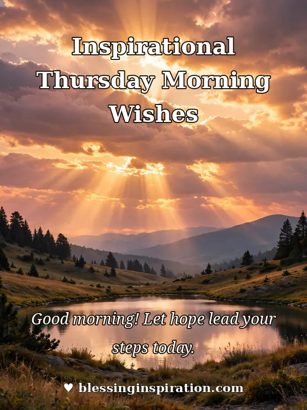 Inspirational Thursday Morning Wishes
