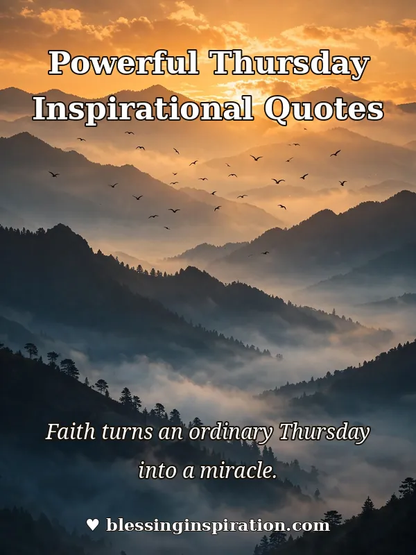 Powerful Thursday Inspirational Quotes
