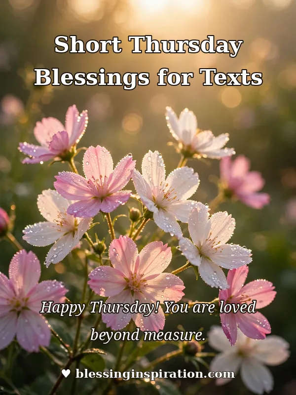 Short Thursday Blessings for Texts