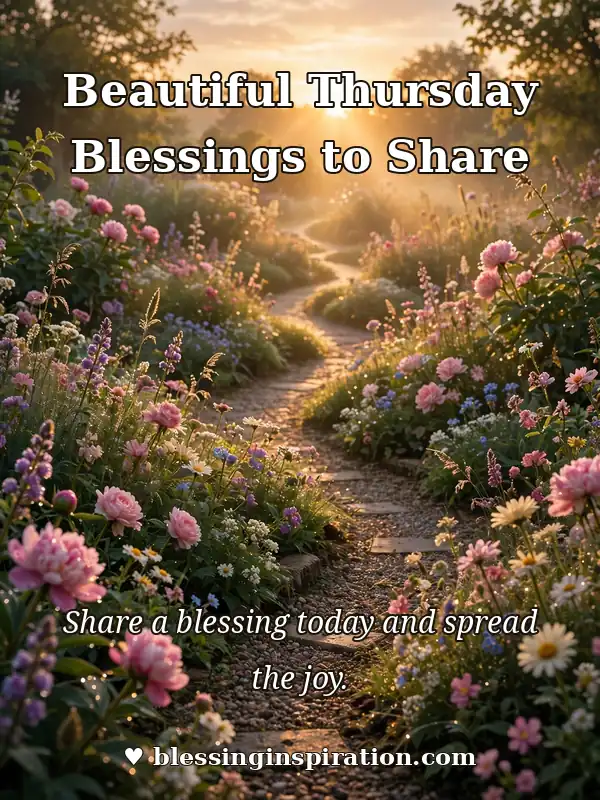 Beautiful Thursday Blessings to Share