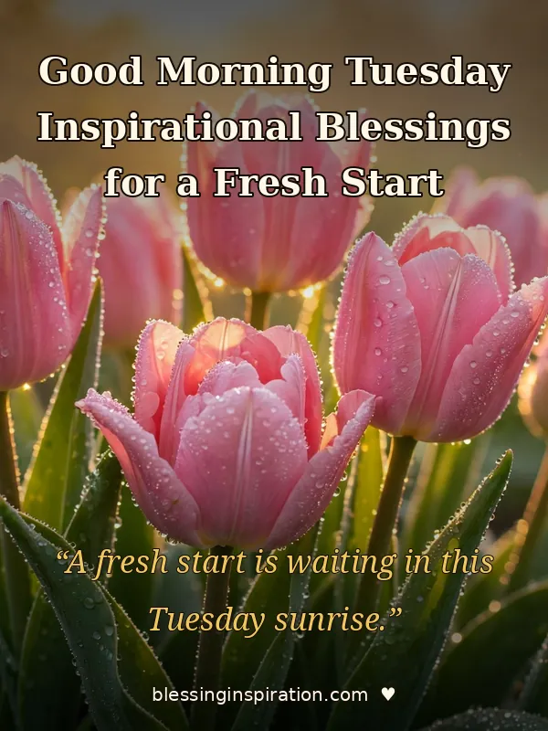 Good Morning Tuesday Inspirational Blessings for a Fresh Start