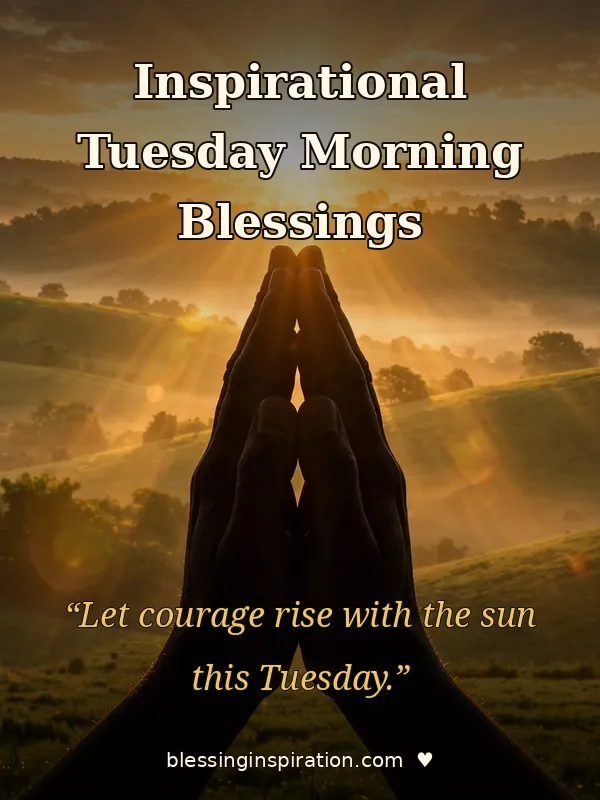 Inspirational Tuesday Morning Blessings