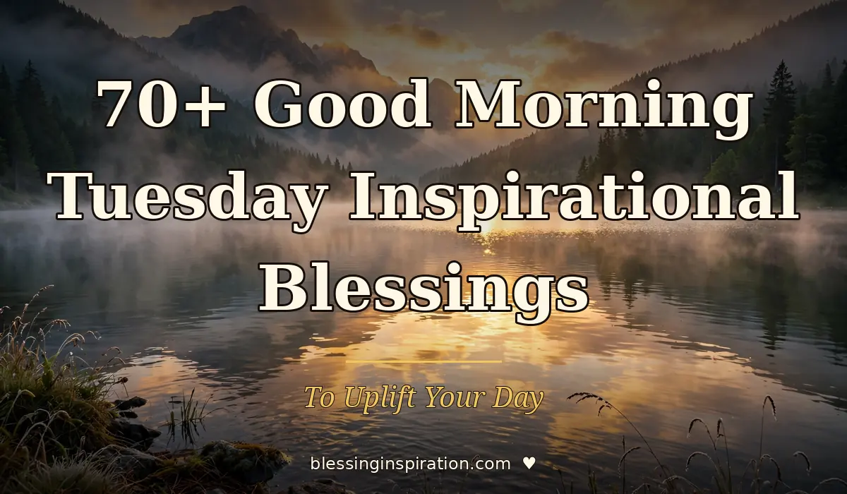 70+ Good Morning Tuesday Inspirational Blessings to Uplift Your Day