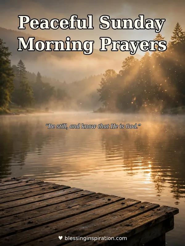 Peaceful Sunday Morning Prayers