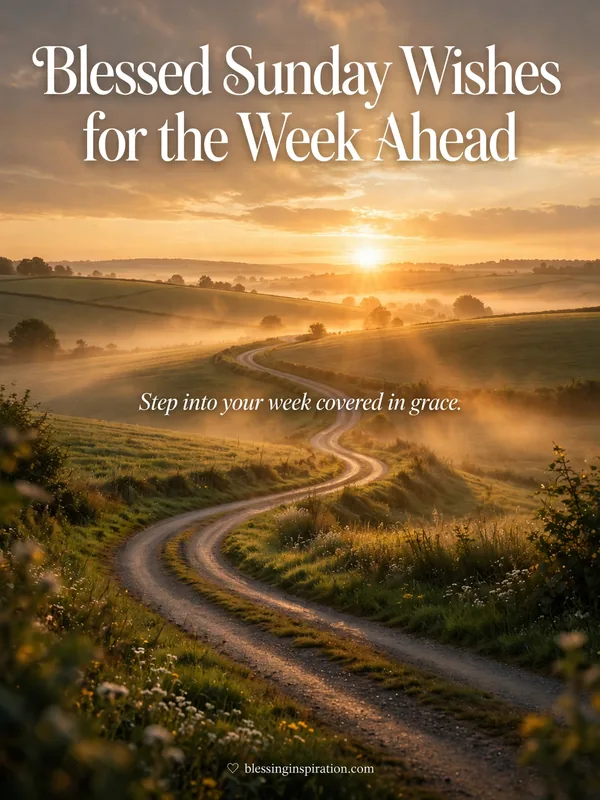 Blessed Sunday Wishes for the Week Ahead