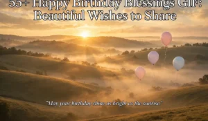 55+ Happy Birthday Blessings GIF: Beautiful Wishes to Share
