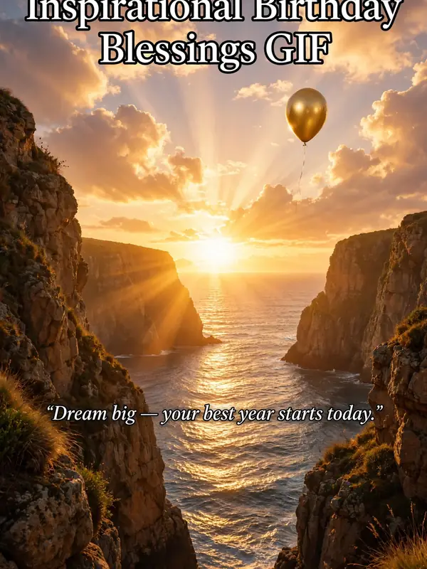 Inspirational Birthday Blessings GIF