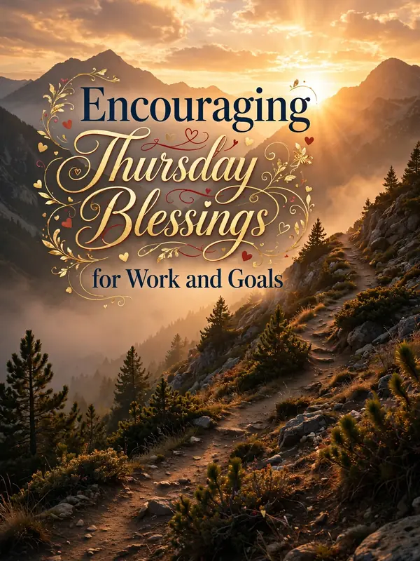 Encouraging Thursday Blessings for Work and Goals