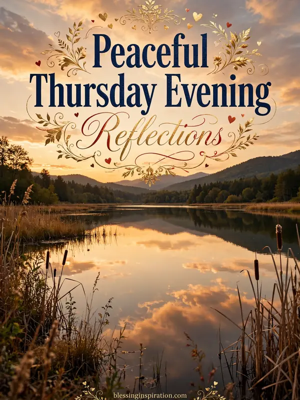 Peaceful Thursday Evening Reflections