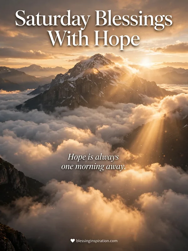 Saturday Blessings With Hope