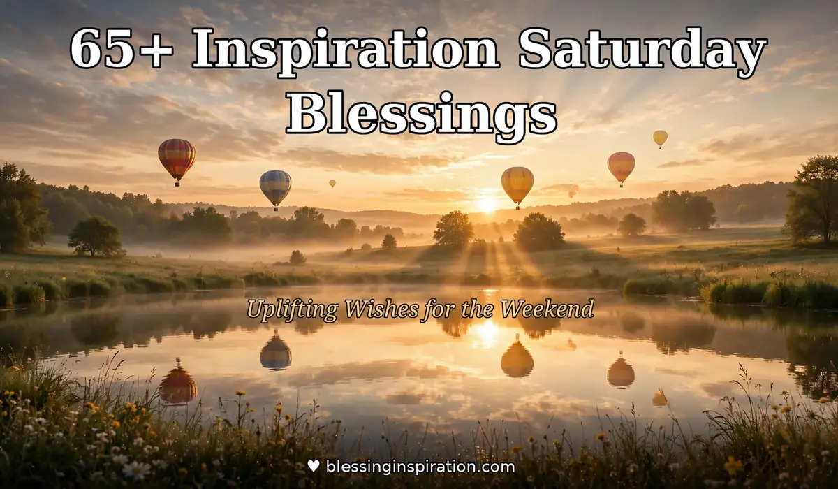 65+ Inspiration Saturday Blessings: Uplifting Wishes for the Weekend