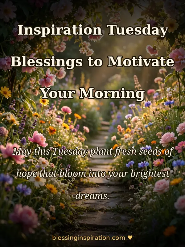 Inspiration Tuesday Blessings to Motivate Your Morning