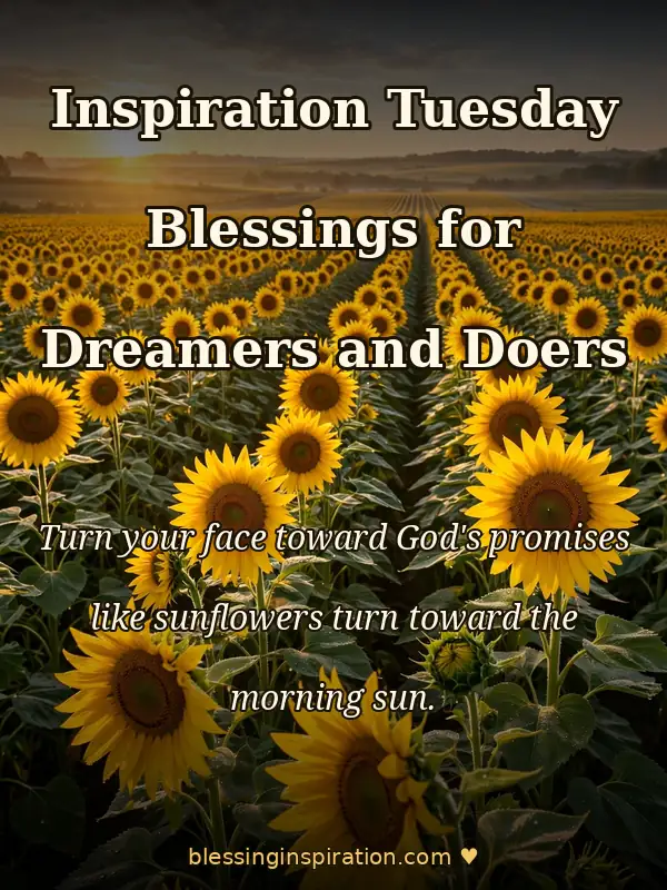 Inspiration Tuesday Blessings for Dreamers and Doers