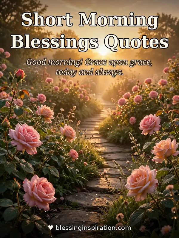 Short Morning Blessings Quotes