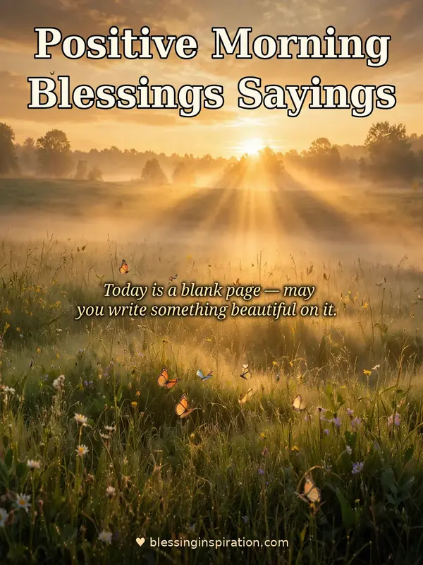 Positive Morning Blessings Sayings