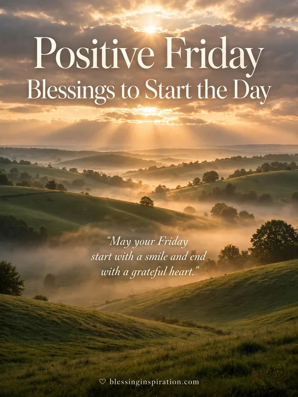 Positive Friday Blessings to Start the Day
