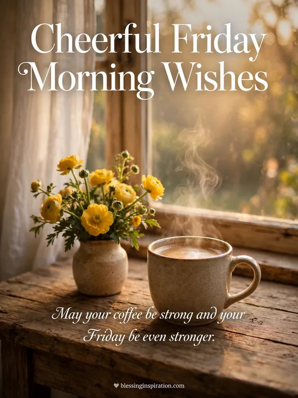Cheerful Friday Morning Wishes