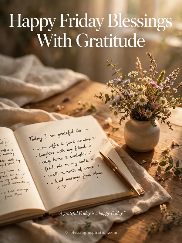 Happy Friday Blessings With Gratitude