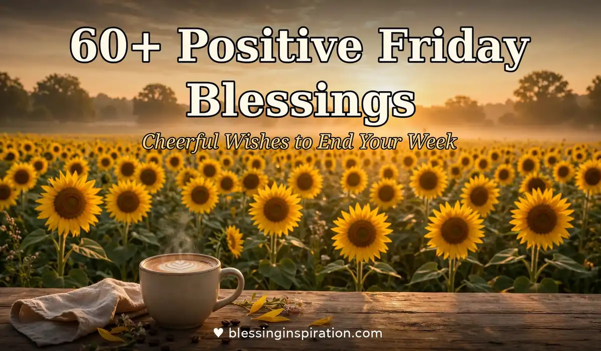 60+ Positive Friday Blessings: Cheerful Wishes to End Your Week