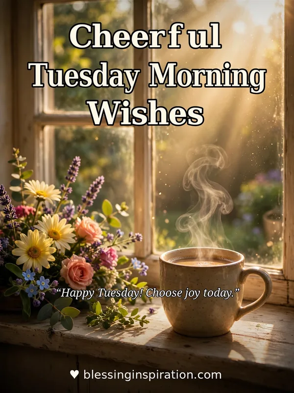 Cheerful Tuesday Morning Wishes