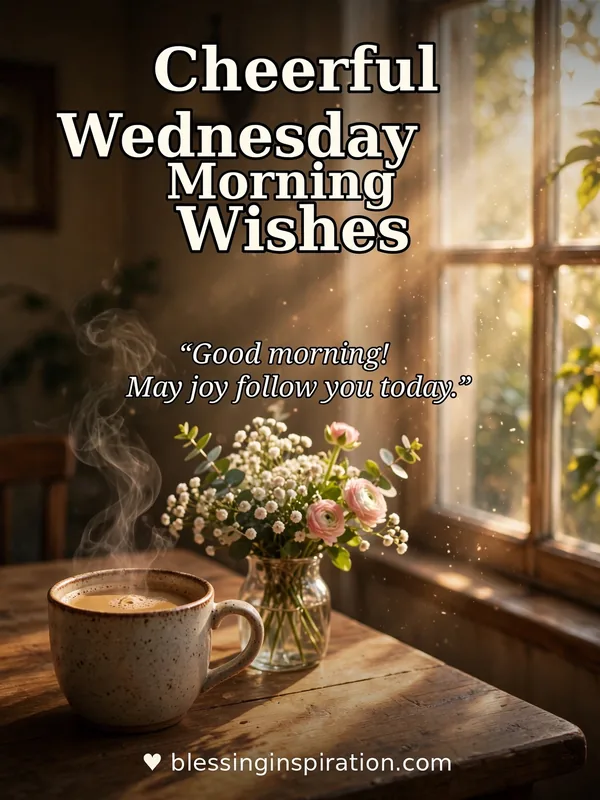 Cheerful Wednesday Morning Wishes