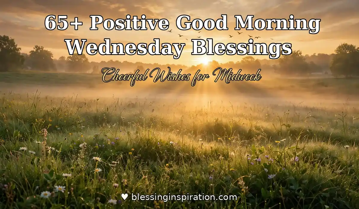 65+ Positive Good Morning Wednesday Blessings: Cheerful Wishes for Midweek
