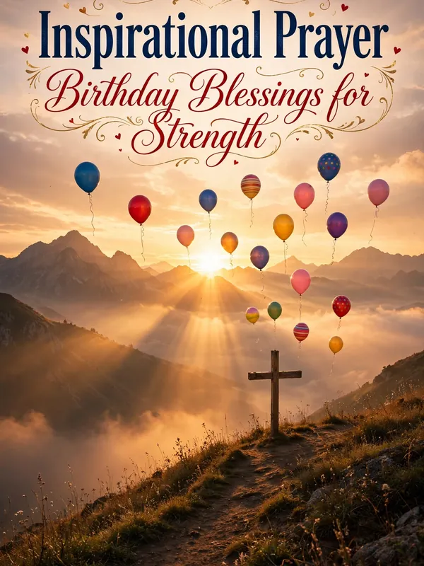 Inspirational Prayer Birthday Blessings from the Bible for Strength